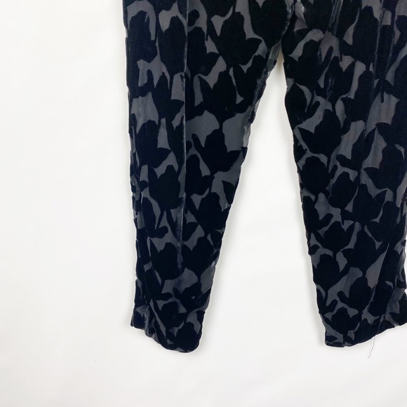 Harlyn Silk Burnout Trousers Black 8 - Picture 4 of 7